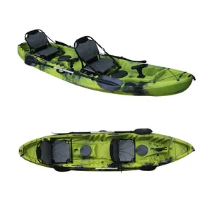 Nueva moda roto-moldeado extremadamente estable 2 Persona kayak Doble