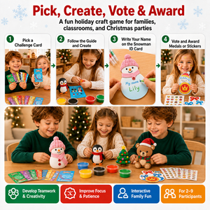Kit de Arcilla para Manualidades Navideñas al por Mayor, Set de Arcilla de Modelado de Secado al Aire de 12 Tazas para Fiestas Familiares y Escuelas, Marca Privada, Listo para FBA, OEM - Product Image 3