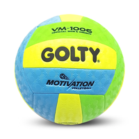 Ballon de volley GOLTY VM-1006 taille 5, poids 260-280g et circonférence 650-670mm, avec panneaux en PVC souple cousus à la machine.