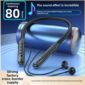 Cuffie Semi-In-Ear 5.3 senza fili per <span class=keywords><strong>Apple</strong></span> per Huawei Ultra-lunga durata per cuffie Bluetooth montate sul collo - Product Image 4