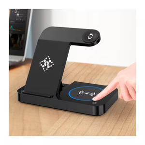 Teléfono inteligente multifunción portátil 15W carga inalámbrica rápida 4 en 1 cargador de teléfono inalámbrico plegable para teléfono reloj auricular - Product Image 3