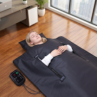 IDEATHERAPY Lit de luminothérapie à lumière rouge et infrarouge proche à quatre puces, Tapis LED à lumière rouge, Couverture de luminothérapie à lumière rouge pour le corps entier