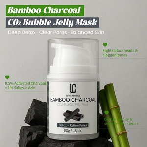 <span class=keywords><strong>Masque</strong></span> exfoliant moussant au charbon de bambou ODM pour le visage, à l'acide salicylique, nettoyage en profondeur des pores, hydratant, apaisant, affine la peau, pour tous types de peau - Product Image 2