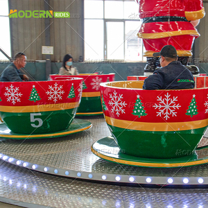 Manège des tasses à thé de Noël avec Père Noël pour centre commercial – Équipement de parc d'attractions - Product Image 3