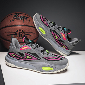 Zapatillas de Baloncesto Ligeras, Antideslizantes, Transpirables, Antiolor, Absorbentes de Sudor, de Corte Bajo, <span class=keywords><strong>para</strong></span> Deportes al Aire Libre, Otoño-Verano - Product Image 1