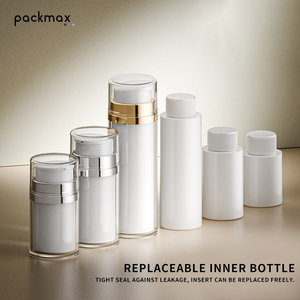 For Acrylic Cylinder Shape Double-Layer Airless <b>Pump</b> <b>Bottle</b> 30/50/100ml Refillable Lotion Cosmetic Container - Product Image 6