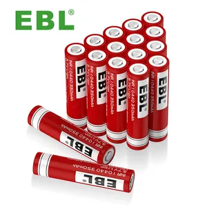 EBL 10440 batterie ricaricabili agli ioni di litio 350mAh 3.7V per torcia a LED