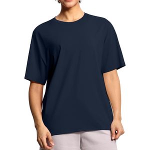 Camiseta Oversize para Mujer FOXA, Cuello Redondo, Manga Corta, Algodón Transpirable, Camiseta Básica para Entrenamiento, Top de Verano - Product Image 2