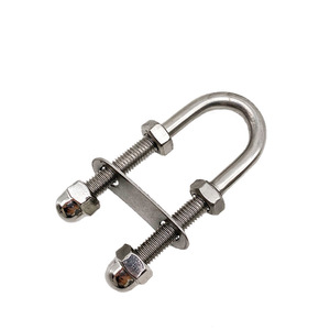 Perno en U de Acero Inoxidable con Cabeza Hexagonal y Tuercas, Acabado Pasivado, para Aplicaciones de Abrazaderas de Tubería - Product Image 4