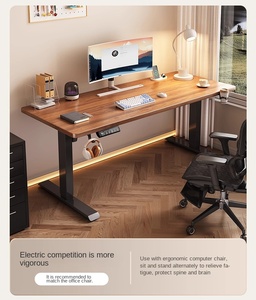 Bàn Làm việc điện đôi thông minh với thiết kế sang trọng đơn giản có thể điều chỉnh các tính năng phòng khách và lưu trữ di động - Product Image 5