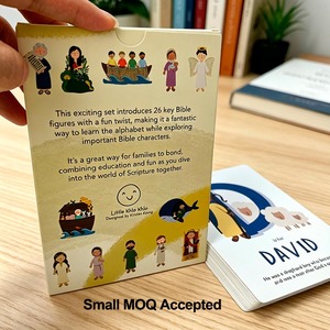 Carte Didattiche Bibliche Premium Certificate FSC, Stampa Personalizzata con MOQ Basso, Carte Didattiche Bibliche dalla A alla Z per la Scuola Domenicale - Product Image 2