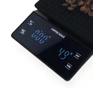 Battery Digital Timer Led Kitchen Coffee Scale Division OEM Customized Power Rechargeable Weight Type