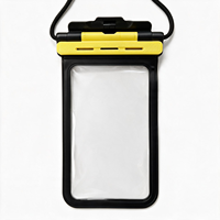 Pochette étanche pour téléphone avec fenêtre transparente, fermeture sécurisée et cordon de cou, étui étanche pour le surf et les sports nautiques