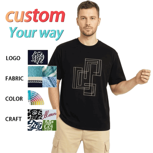T-shirts pour hommes en coton imprimé grande taille, décontractés, personnalisés, de haute qualité, pour la vente en gros - Product Image 1