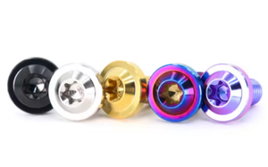 مسامير تثبيت من سبائك التيتانيوم برأس توركس مطلية بالزنك للدراجات النارية M5-M10 مسامير فاصلة من النحاس الأصفر ماركة FAST - Product Image 3