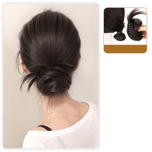 Pince à cheveux pour <span class=keywords><strong>chignon</strong></span> désordonné Lazy Girl, <span class=keywords><strong>postiche</strong></span> <span class=keywords><strong>chignon</strong></span> naturel, extension élégante pour femme - Product Image 1