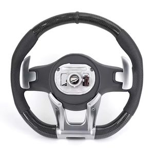 Volant en fibre de carbone en cuir demi-amélioré pour <span class=keywords><strong>Mercedes</strong></span> Benz G Wagon W463 G63 W204 W205 W211 W212 W213 GLA X156 GLC X253 - Product Image 5