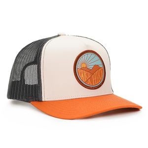 Casquette en coton personnalisée, casquette de camionneur de haute qualité avec patch imprimé à l'écran, 5 panneaux - Product Image 3