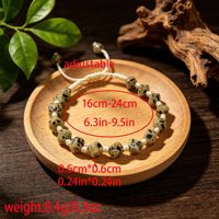 Bracelet ajustable en pierres naturelles, bijoux de mode, bracelet tressé en cristal de guérison pour femmes, cadeaux de bijoux
