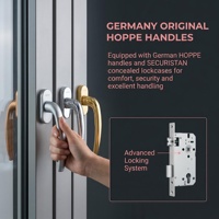 Ventana Abatible de Aluminio con Doble Acristalamiento, Impermeable y de Alta Hermeticidad, en Color Negro, para Proyectos de Viviendas con Ahorro Energético en Nigeria