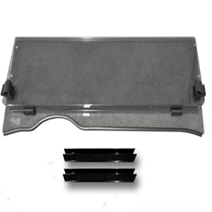 Parabrisas delantero plegable para carrito de golf, protector de plástico transparente duradero, otras piezas exteriores, decoración exterior - Product Image 6