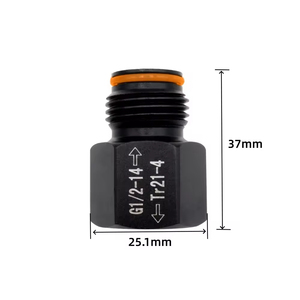 Adaptador de Conexión Personalizable de Aleación de Aluminio para CO2, Conector Hembra Tr21-4 a Macho G1/2-14 para Cilindro Sodastream, Tanque ASA, OEM - Product Image 5