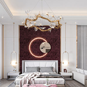 Arte moderna stile minimalista su misura in alluminio vetro LED lampadario creativo Flying <span class=keywords><strong>rondine</strong></span> Design ciondolo luce 360 fascio - Product Image 5