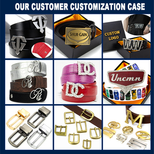Servicios de Personalización de Hebillas de Cinturón de Cuero PU con Perlas/Strass 3D, Estilo Rock para Mujer, Moda Urbana Universal Europea y Americana - Product Image 4