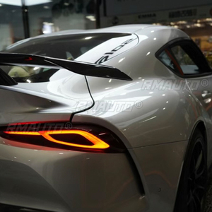 Aileron arrière en fibre de carbone style A, FRP, pour Toyota Supra A90 2019-2022, séparateurs de coffre arrière, pièces auto - Product Image 5