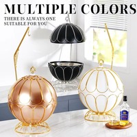 Chauffe-Plats de Luxe en Acier Inoxydable Blanc Rond 8L en Forme de Ballon de Basket, Idéal pour Buffets et Traiteurs - Nouvelle Collection à Succès