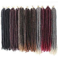 Faux Locs Synthétiques Tresses Cheveux Raides Doux Dreadlocks Crochet Déesse pour Femmes