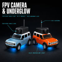 Voiture RC Expert avec caméra et émetteur, contrôle via application, échelle 1:64, FPV 2.4GHz, caméra HD 720P, télécommande 4 canaux pour enfants, mini
