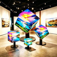 Cubo LED Pubblicitario Professionale Personalizzato per Interni ed Esterni, Schermo LED con Cornice in Alluminio P2 Pixel per Showroom e Palcoscenici