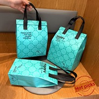 Sac isotherme jetable pour thé au lait, en non-tissé avec feuille d'aluminium, impression de logo personnalisé pour la livraison de repas en restaurant