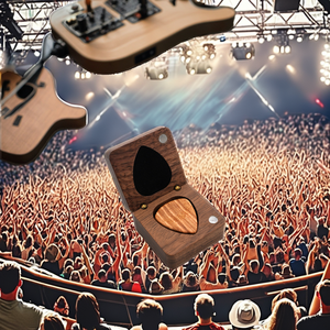 Estuche para Púas de Guitarra de Madera Duradero y Fácil de Transportar, Hecho en China - Product Image 2