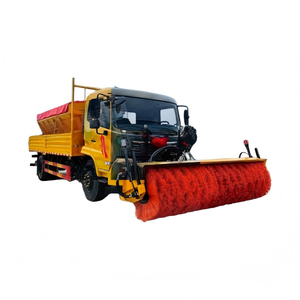 <b>Snow</b> Removal Truck Road <b>Sweeper</b> <b>Snow</b> Plow Truck with Roller Brush <b>snow</b> plow for pickup truck support OEM customize chassis - Product Image 1