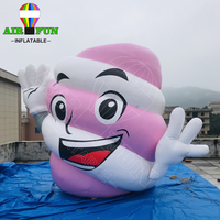 AIRFUN Personnage de dessin animé gonflable personnalisé Mascotte séjour gonflable homme guimauve