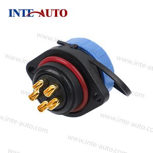 Conectores de Cable Impermeables IP68, Conector Circular <span class=keywords><strong>SP</strong></span> 13 17 21 Personalizado de 3/4/5 Pines, Conector de Cable Impermeable M19 de <span class=keywords><strong>2</strong></span> 3 4 5 Pines - Product Image 3