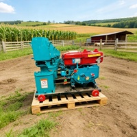 Nouvelle machine à granulés rotative à moteur diesel pour broyage de maïs et de paille, granulateur domestique de particules d'aliments pour animaux