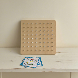 Tablero de Clavijas Creativo Montessori, Juguetes Educativos Gráficos para Niños, Pensamiento Lógico, Clavijas de Madera Educativas para Niños - Product Image 6