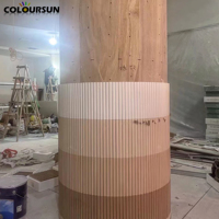Style moderne Flexible Pierre Travertin Pilier Romain TV Fond Décoration Murale Argile Douce Flexible MCM Carreaux pour Hôtel Brique
