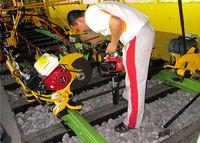Machine de perçage portable pour traverses de chemin de fer, perceuse à traverses en bois