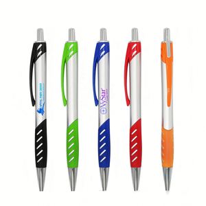 Venta al por Mayor de Bolígrafos de Plástico de 1.0 mm con Logotipo Personalizado, Agarre de Goma, Colores Surtidos, Papelería de Lujo - Product Image 3