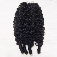 Extensions de cheveux tressés au crochet Jerry Curl 14-24 pouces, couleur naturelle, double trame, effet plumes, en stock, livraison express le lendemain