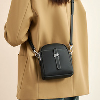 Sac bandoulière personnalisé pour femme, nouveau style, en cuir véritable, fermeture éclair, couture en cuir de vachette première couche, mini-sac haut de gamme