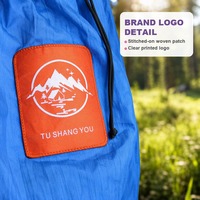 Hamac de voyage d'extérieur avec moustiquaire, capacité de charge de 200 kg, lit suspendu portable robuste pour le camping, la plage et les voyages d'aventure