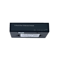 Commutateur Ethernet RJ45 POE 10/100/1000 Mbps 5 ports Adaptateur DC 5V 12V pour caméra CCTV