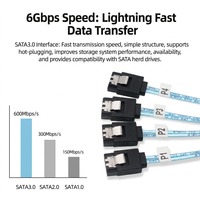 Cable Mini SAS SFF-8087 a 4 SATA para Disco Duro RAID, 6Gbps de Alta Velocidad, Cobre Estañado, Doble Blindaje de Aluminio