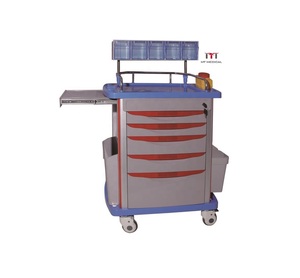 Chariot médical d'urgence pour salle <span class=keywords><strong>de</strong></span> soins intensifs, ambulance, chariot <span class=keywords><strong>de</strong></span> sauvetage, brancard, chariot <span class=keywords><strong>de</strong></span> traitement des médicaments pour patients - Équipement hospitalier MT MEDICAL - Product Image 1