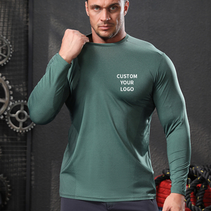 เสื้อทีเชิ้ตโอเวอร์ไซส์สำหรับผู้ชายเสื้อผ้าออกกำลังกายผ้าฝ้าย5อีลาสเทนสำหรับผู้ชาย - Product Image 1